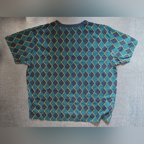 Original Use Men’s Blue green Pattern T-Shirt Size XXL Pre-owned - Picture 2 of 5